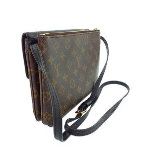 Louis Vuitton Bag Shoulder Monogram Brown Twice Leather